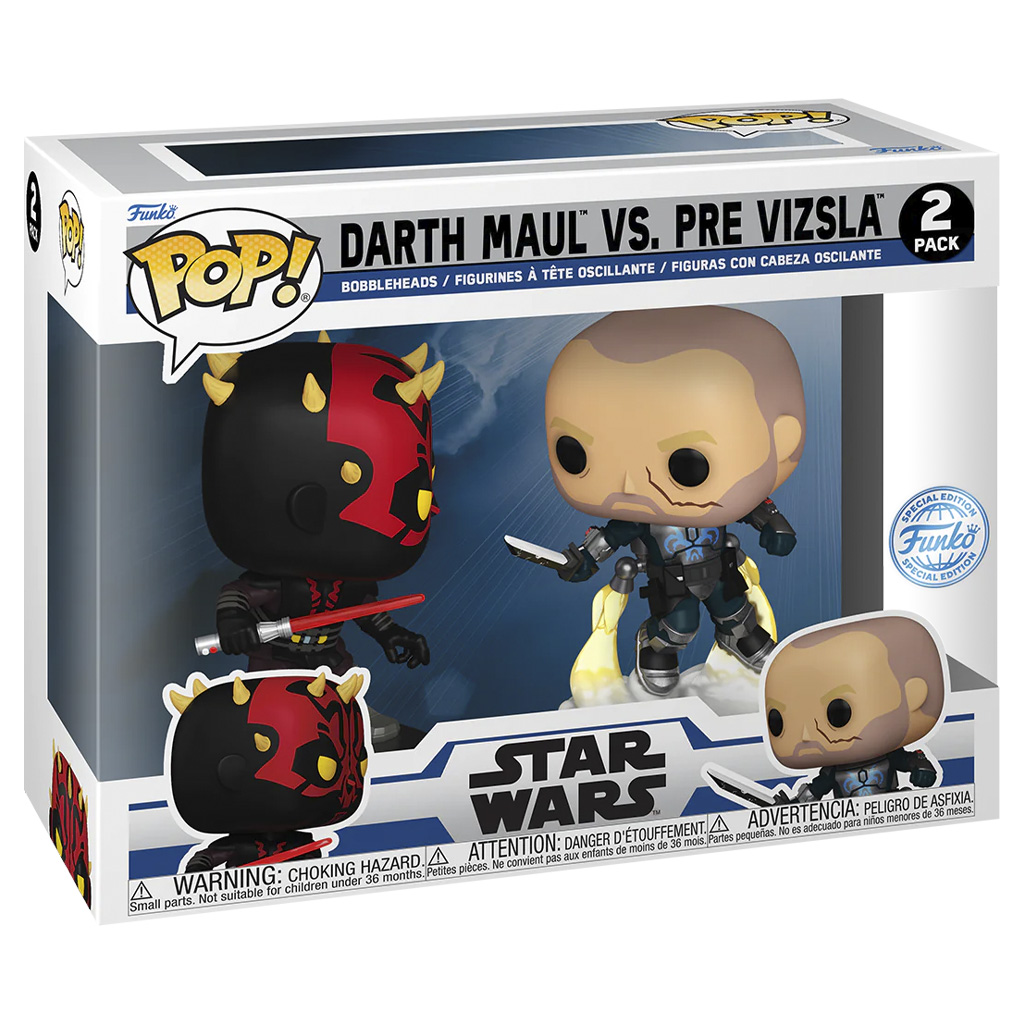 Funko Pop Star Wars Clone Wars Exclusive Darth Maul Vs Pre Vizsla