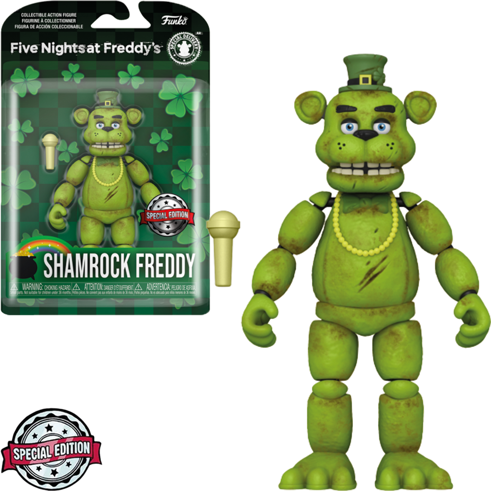 Boneco Funko Action Five Nights At Freddys Exclusive - Shamrock Freddy