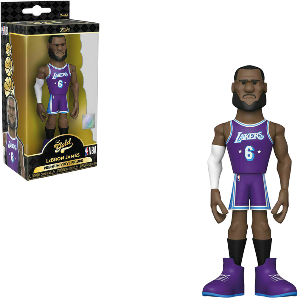 Funko Pop! Gold NBA: Lakers - Lebron James (City) 5 with Chase (Styles May  Vary)