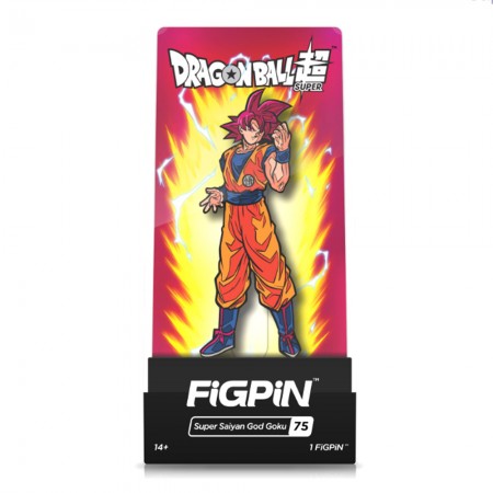 Broche Colecionável Figpin - Dragon Ball Z Goku God Super Saiyan 75 ...