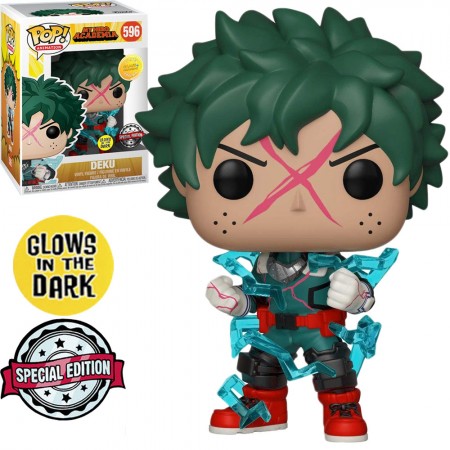 Funko Pop Animation My Hero Academia Exclusive - Deku 596 Glows In The ...