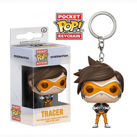 FUNKO POP KEYCHAIN OVERWATCH TRACER