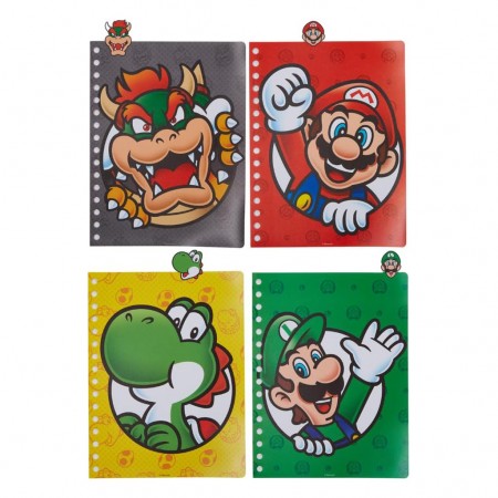 Caderno Jakks Super Mario Spiral Notebook (5788)