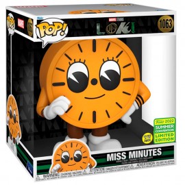 Funko Pop Marvel Loki Exclusive - Miss Minutes 1063 (super Sized 10) (glows In The Dark) (sdcc 2022)