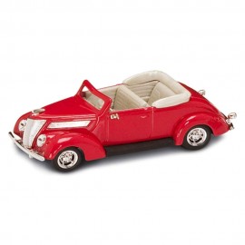 Carro Lucky Ford V8 Convertible 1937 Escala 1/43 - Vermelho