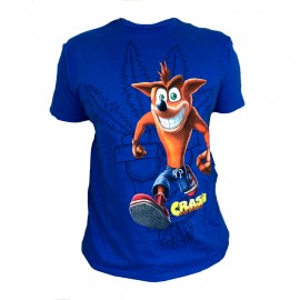 Camiseta Crash Logo Azul **mdia**